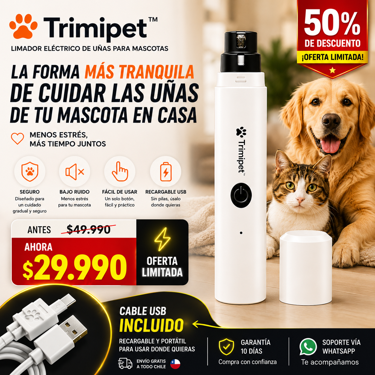 Trimipet™ | Sistema de Cuidado Seguro para Patitas